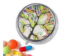 Rrlihjgu Pilulier portable - Organiseur quotidien avec 3 compartiments - Porte-capsules de poisson pour longs voyages, voyages, hôtel, salle de sport