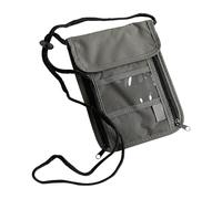 Rrlihjgu Porte-documents de voyage pour le cou, sac à dos portable | Porte-monnaie antivol pour cartes bancaires, téléphone portable, porte-documents et sac de rangement, gris, Consulte la descripción