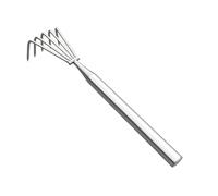 Rrlihjgu Râteau de Jardin - Manche Long Ergonomique en Acier Inoxydable,Râteau en Métal Cultivateur Manuel Robuste | pour Désherbage, Bêchage, Ameublissement du Sol, Jardin Extérieur, Feuilles,