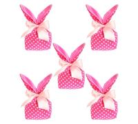 Rrlihjgu Sacs de Pâques Bunny - Sacs de Pâques | Bunny Ears Godie Bolss Stockage de bonbons - 5 sacs cadeaux réutilisables avec décorations de Pâques