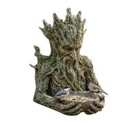 Rrlihjgu Sculpture intégrée en arbre pour nourrir les oiseaux, jardin, patio et véranda
