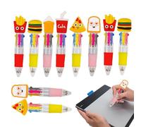 Rrlihjgu Stilos Gel Multicolores - Stylos Gel Multicolores à Motifs 4 Couleurs | 10 Pièces Précision Écriture Douce Poignée Ergonomique Fournitures Scolaires Maison Bureau pour Noter Dessiner