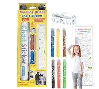 Rrlihjgu Tableau de hauteur | Autocollant mesureur avec dessins, vinyle décoratif pour mesurer la croissance dans une chambre d'enfant ou une salle de jeux