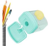 Rrlihjgu Taille-crayon pour salle de ournitures portables à double trou de couleurs, taille-crayon mignon, pour visage corporel Articulação Perna Braço Costas Rotina Diária Dura Noite Viagem
