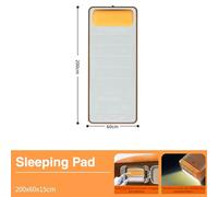 Rrlihjgu Tapis De Sol Auto-Gonflants pour Camping, Matelas Pneumatique Épais 15 cm, Matelas Portable Pliable avec Pompe Intégrée pour Voyage Extérieur