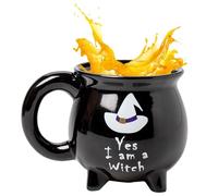 Rrlihjgu Tasse chaudron, décoration Halloween en verre d'eau terrifiante pour la maison - Décoration effrayante pour bureau, bureau, salle à manger, lait, thé latte