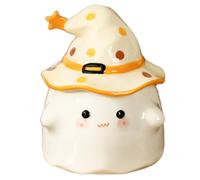 Rrlihjgu Tasses à café d'Halloween - Verre à boisson fantôme en céramique | Tasse à café 355 ml pour Halloween, automne, maison, anniversaire, Noël, voyage camping adultes