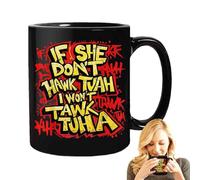 Rrlihjgu Tasses à café innovantes, tasses à café en céramique | Tasses de 400 ml à cracher dessus | Tasses à cracher de gros calibre, tasses à thé pour fêtes à thème pour les amateurs de