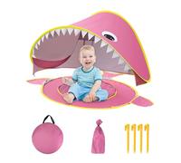 Rrlihjgu Tente de Plage pour en Plein air pour | Maison de Jeux en Plein air de Dessins animés, Maison de Jeux Pliable imperméable, Protection UV, Petite Piscine intégrée pour