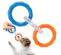 Rrlihjgu Toy de remorquage pour chien, 3 anneaux pour chiens, 3 anneaux Puller Dog Bite Toy | Jeu de morsures interactives, fournitures pour animaux de compagnie, favorise le soin des dents,