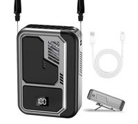 Rrlihjgu Ventilateur portable de taille avec clip | Ventilateur portable qui se fixe à la taille - Appareil rafraîchissant rechargeable à 3 vitesses pour climat chaud, gym, plage, randonnée, voyage