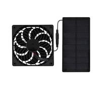 Rrlihjgu Ventilateur Solaire Pour Poulailler | Équipement d'Extraction 0.8 W - Système Aération Pour Serres Combles Granges Maisonnettes Chiens Intérieur Domicile Camping-Car
