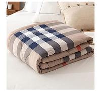 RRNAR Couette D'Ete imprimé Ultra Legere Couverture Fraîche, Couette en Coton Lavé Légère Couette, Couverture D'été Fraîche, Lavable en Machine,D,200x230cm