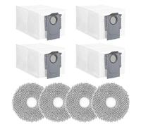 Rrochio 8 Accessoires pour roborock QV 35A, Chiffon e Sacs pour Aspirateurs roborock Saros 10R, Qrevo Master, Qrevo Pro, Saros 20, Qrevo Curv, Qrevo S5V, Qrevo Slim, Qrevo Edge Ensembles de Rechange
