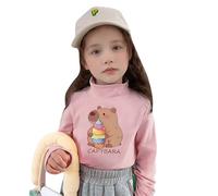 Rrongwn Pull de Noël pour garçon - Pull de Noël amusant - Pull de Noël chaud - Col rond - Pull en tricot flou, Rose, 130 cm