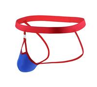 Rrongwn Strings & Tangas pour Femme Sous-vêtements de Sport Stretch G-string Ouvert Transparent Sous-vêtements Lettre Noir Clubwear Saint-Valentin Vêtements, bleu, 3XL