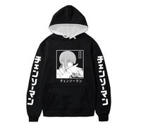 Rrongwn Sweat à capuche Anime Chainsaw-Man Reze pour homme et femme - Hiver - Sport - Extérieur - Sweat à capuche décontracté - Hip Hop - Unisexe - Haut Y2K chaud, 02 - Noir., M