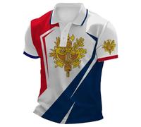 Rrongwn T-shirt en coton pour homme - Motif drapeau de la France - T-shirt respirant à manches courtes - Pour les loisirs - Chemise d'été légère, Blanc (01), XL