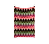 Røros Tweed Couvre-lit/ plaid Åsmund Bold 135x200cm rose/vert Lxl 135x200cm