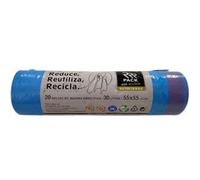 RRR Pack Sac Poubelle recyclé AR. Bleu 30L 20 u.