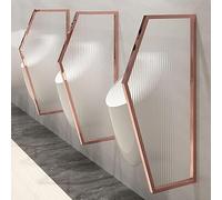 RRrawgff Séparateur d'urinoir pour Toilettes, écran de Protection pour urinoir Adulte, cloison étanche pour Toilettes publiques, adapté aux écoles et Jardins d'enfants (Argent 2 pièces) (Or Rose 2 pi