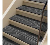 RRrawgff Tapis de marches d'escalier Doux et antidérapant, Tapis de sécurité, Tapis de Couloir d'intérieur, Protection des marches pour Enfants, Personnes âgées et Animaux domestiques (75 x 26 cm, 1