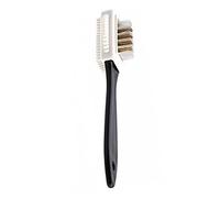 rrrrr 1 brosse à chaussures noire à 3 côtés pour daim et nubuck
