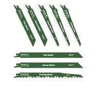RRRST 8 Lames de Scie Sabre Pour le Bois, Le Métal et le Plastique, 7 Types de 150mm Et 225mm Lame de Scie Sabre Différents avec Boîte de Rangement