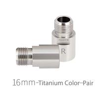 Rrskit-Prolongateur D'axe De Pédale De Vélo,Entretoises De Boulons D'extension En Acier,Adapté À La Route Ou À La Montagne,16mm,20mm - Type 16mm Titanium Color