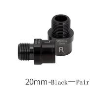 Rrskit-Prolongateur D'axe De Pédale De Vélo,Entretoises De Boulons D'extension En Acier,Adapté À La Route Ou À La Montagne,16mm,20mm - Type 20mm Black
