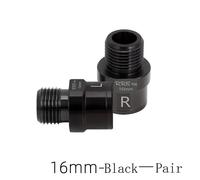 Rrskit-Prolongateur D'axe De Pédale De Vélo,Entretoises De Boulons D'extension En Acier,Adapté À La Route Ou À La Montagne,16mm,20mm - Type 16mm Black