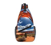 RRSZCC Arches National Park Sac de poitrine standard pour homme et femme Petit sac à bandoulière étanche Mini sac à dos pour la randonnée