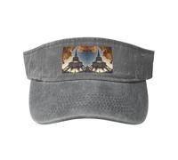 RRSZCC Belle Tour Eiffel Paris Femmes Respirant Protection Solaire Cap pour Golf Tennis Course à Pied Usage Quotidien, gris, Taille unique