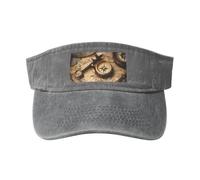 RRSZCC Boussole et Carte du Monde Ancienne Casquette Femme Respirant Protection Solaire pour Golf Tennis Course à Pied Usage Quotidien, gris, Taille unique