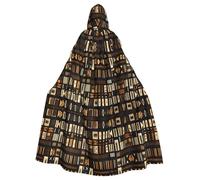 RRSZCC Cape africaine de sorcière tribale en tissu pour Halloween, cape à capuche, robe de reine, costume médiéval de la Renaissance, costume de costumade