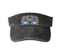 RRSZCC Chapeau de Noël en carton pour femme - Respirant - Protection solaire - Pour golf, tennis, course à pied - Usage quotidien, Noir , Taille unique
