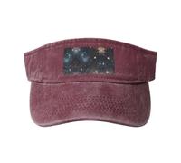 RRSZCC Constellation Star Clusters Galaxies Casquette de protection solaire respirante pour femme pour golf, tennis, course à pied, usage quotidien, Rouge, Taille unique