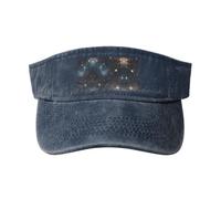 RRSZCC Constellation Star Clusters Galaxies Casquette de protection solaire respirante pour femme pour golf, tennis, course à pied, usage quotidien, bleu marine, Taille unique