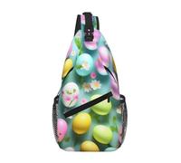 RRSZCC Happy Easter Holiday Sling Chest Bag For Men and Women Small Shoulder Bag Waterproof Mini Crossbody Daypack for Hiking