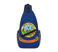 RRSZCC Idaho State Flag Sling Chest Bag For Men and Women Small Shoulder Bag Waterproof Mini Crossbody Daypack for Hiking
