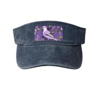 RRSZCC Oiseau dans Violet Lavande Floral Fleurs Femmes Respirant Protection Solaire Cap pour Golf, Tennis, Course à Pied - Usage quotidien, bleu marine, Taille unique