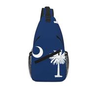 RRSZCC Petit sac à bandoulière étanche avec drapeau de la Caroline du Sud pour homme et femme