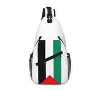 RRSZCC Petit sac à bandoulière étanche avec drapeau de la Palestine pour homme et femme