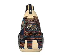 RRSZCC Petit sac à bandoulière imperméable pour homme et femme Motif éléphant aztèque