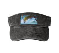 RRSZCC Tahiti Beach Femmes Chapeau de Protection Solaire Respirant pour Golf, Tennis, Course à Pied - Usage Quotidien, Noir , Taille unique