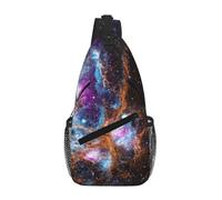 RRSZCC Universe Galaxy Space Sling Chest Bag For Men and Women Small Shoulder Bag Waterproof Mini Crossbody Daypack for Hiking