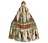 RRSZCC Women in Ancient Egypt Witch Cape Halloween Cape à capuche Queen King Renaissance Costume médiéval Cape Cosplay Costume