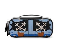 Rrtsmsgh Trousse à crayons de grande capacité, petite trousse de maquillage en cuir synthétique avec fermeture éclair et poignée, trousse à crayons portable pour bureau, rangement de cosmétiques