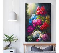 RRTYVFD Fleurs Maman Mère Azalée Tableaux muraux Impressions pour salon pour occasions spéciales Grande toile abstraite 20x30 pouces (50x75cm)