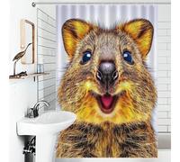 RRTYVFD Rideau de Douche Quokka's Joyful Close-Up, Anti-moisissure, élégant et Moderne, en Polyester déperlant, pour Douche et Salle de Bain, 119 x 180 cm (46,85 x 70,87 Pouces).